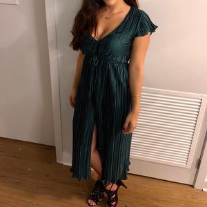Urban Outfitters Metallic Green Dress